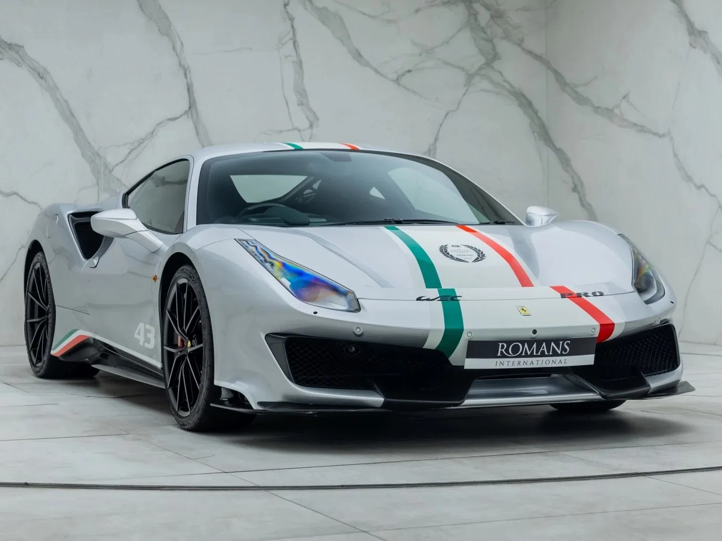 2019 Ferrari 488 Pista Piloti for sale, exterior, Argento Nurburgring