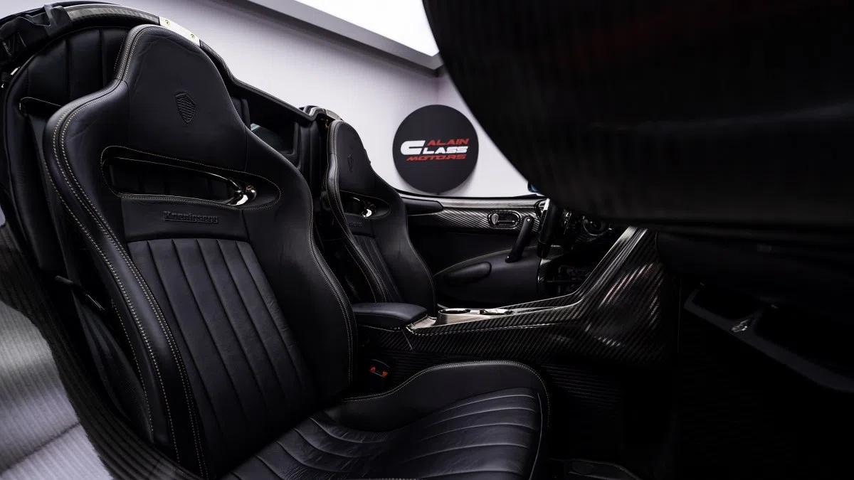 2019 Koenigsegg Regera interior, seats, Black