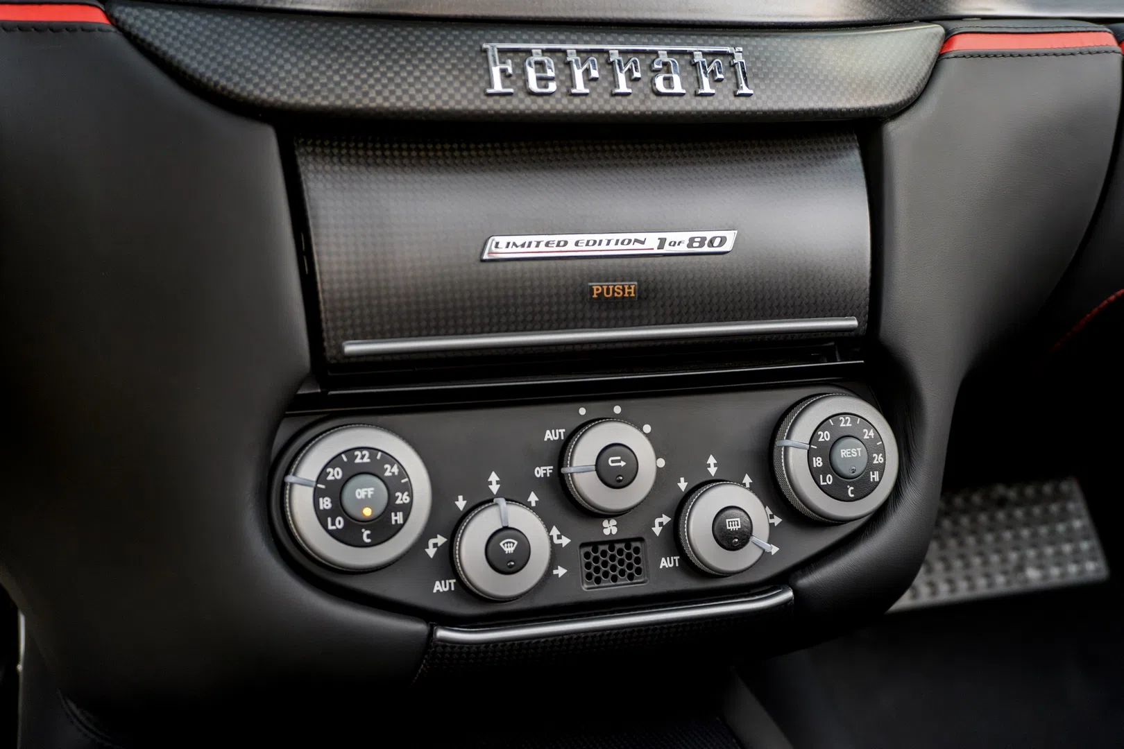 2011 Ferrari SA Aperta interior, center console