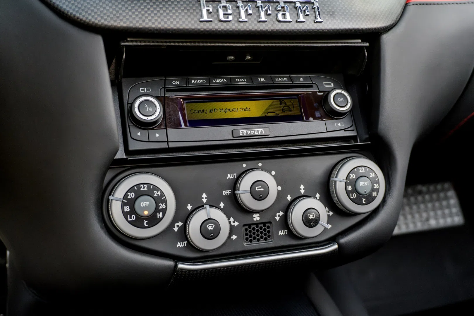 2011 Ferrari SA Aperta interior, center console