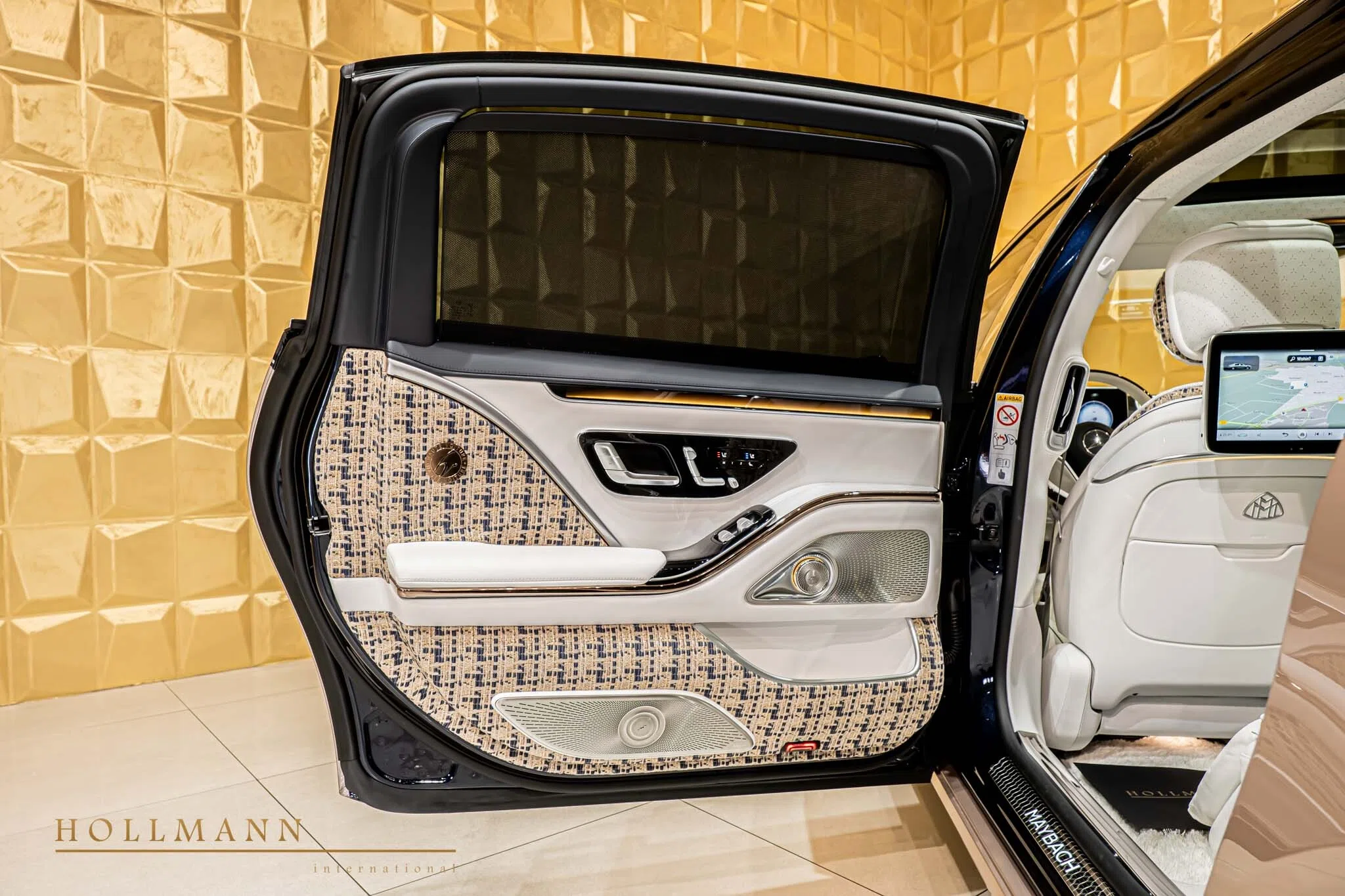 2024 Mercedes-Maybach S 680 Haute Voiture interior, door panel, Exclusive Leather White