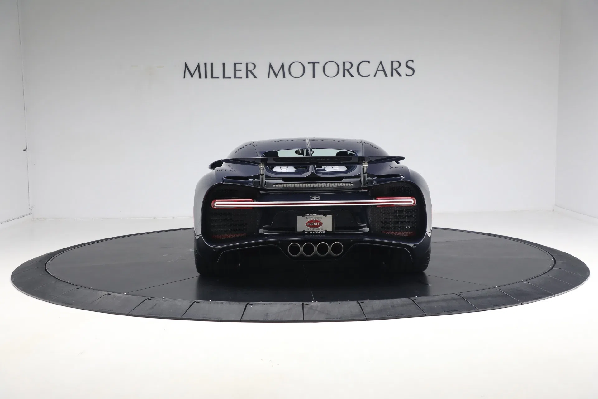 2020 Bugatti Chiron Sport, rear three-quarter view, Lake Blue & Gris Rafale