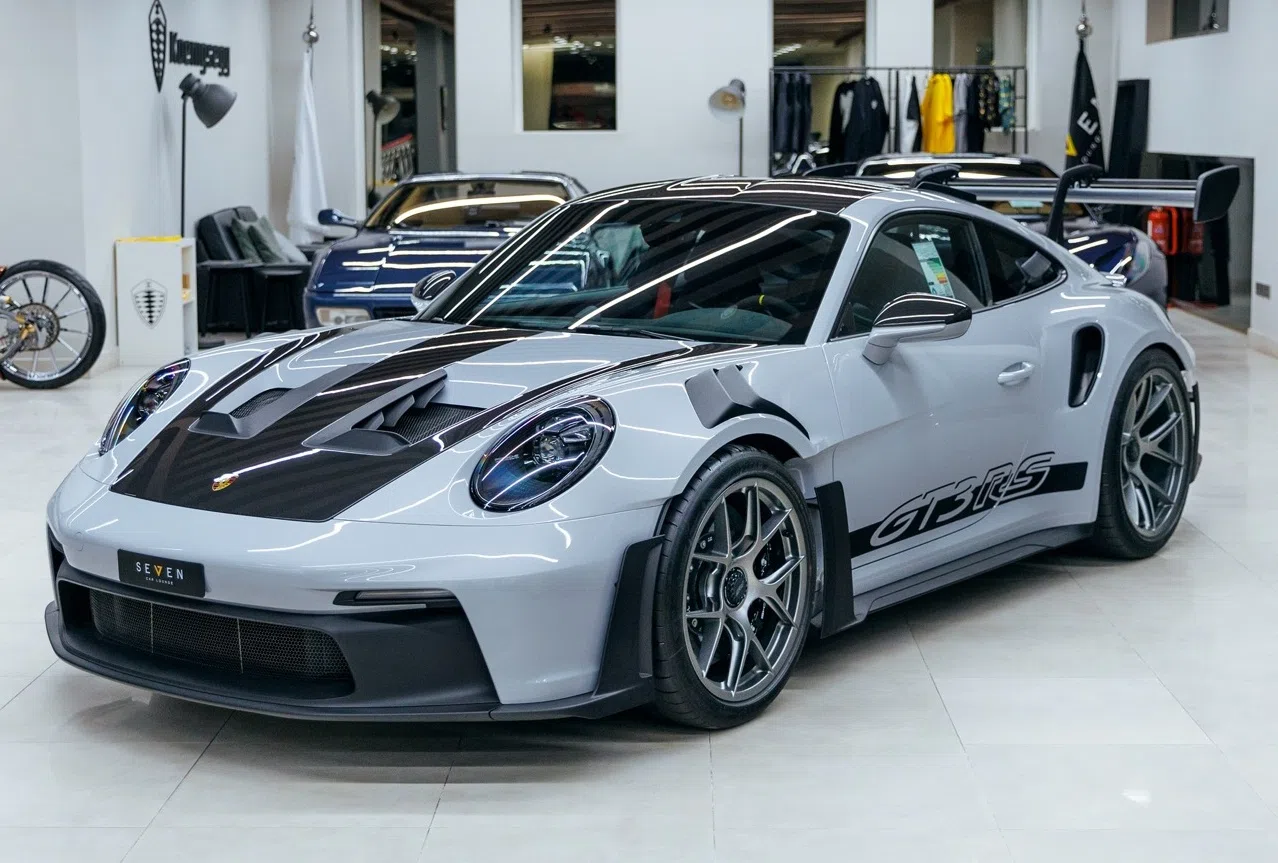2024 Porsche 911 992 GT3 RS Weissach for sale, exterior, Nardo Grey