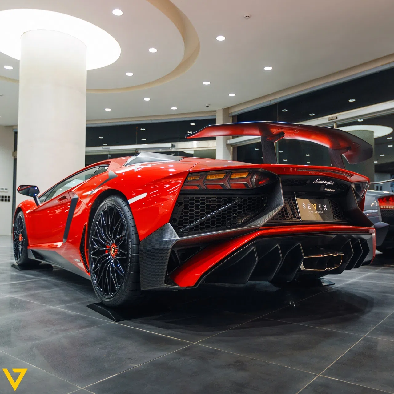 2016 Lamborghini Aventador SV for sale, exterior, Rosso Bia