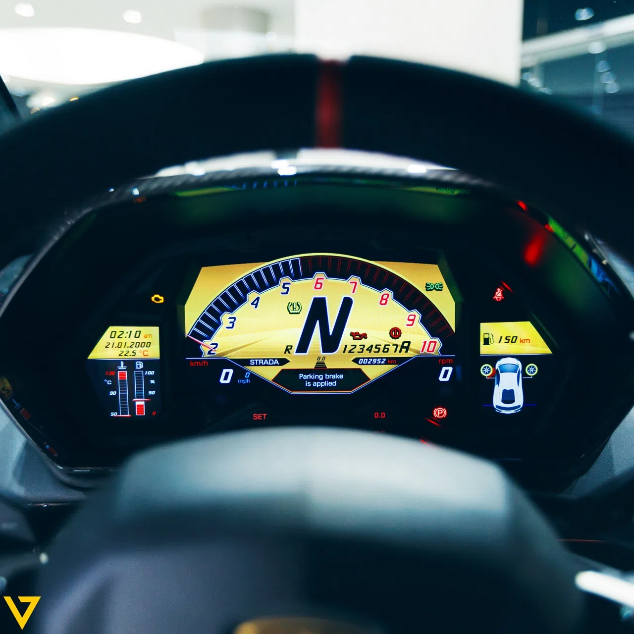 2016 Lamborghini Aventador SV interior