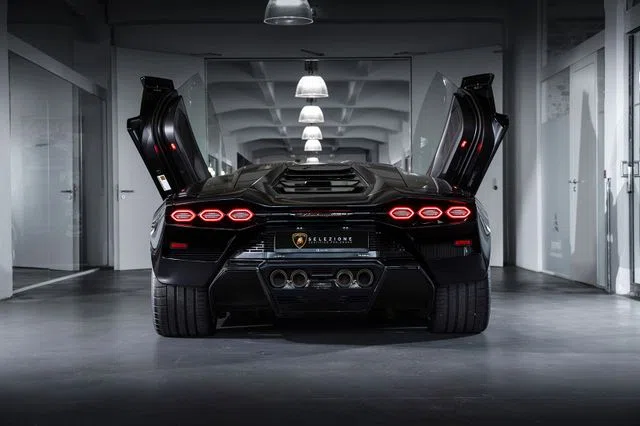 2022 Lamborghini Countach LPI 800-4, rear three-quarter view