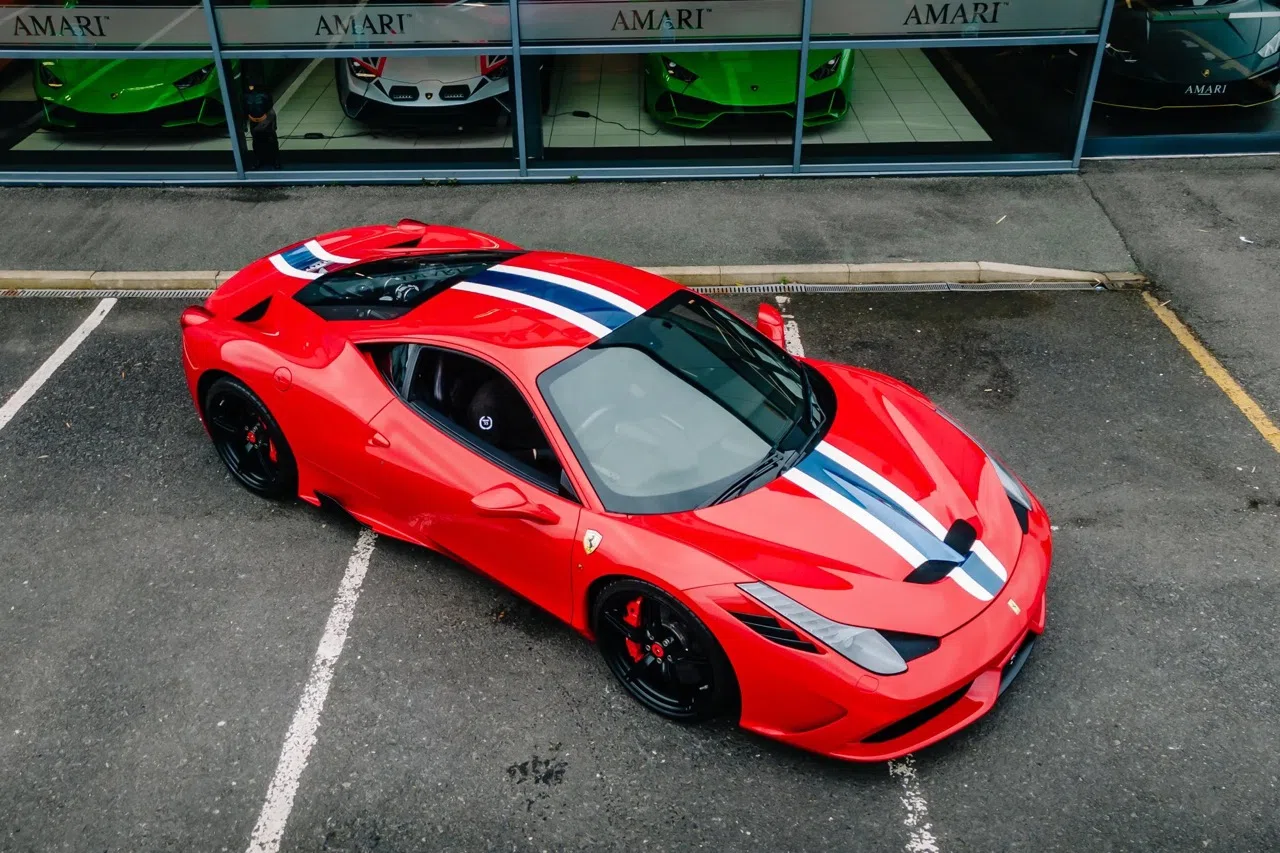 2014 Ferrari 458 Speciale for sale, exterior, Nero Hide