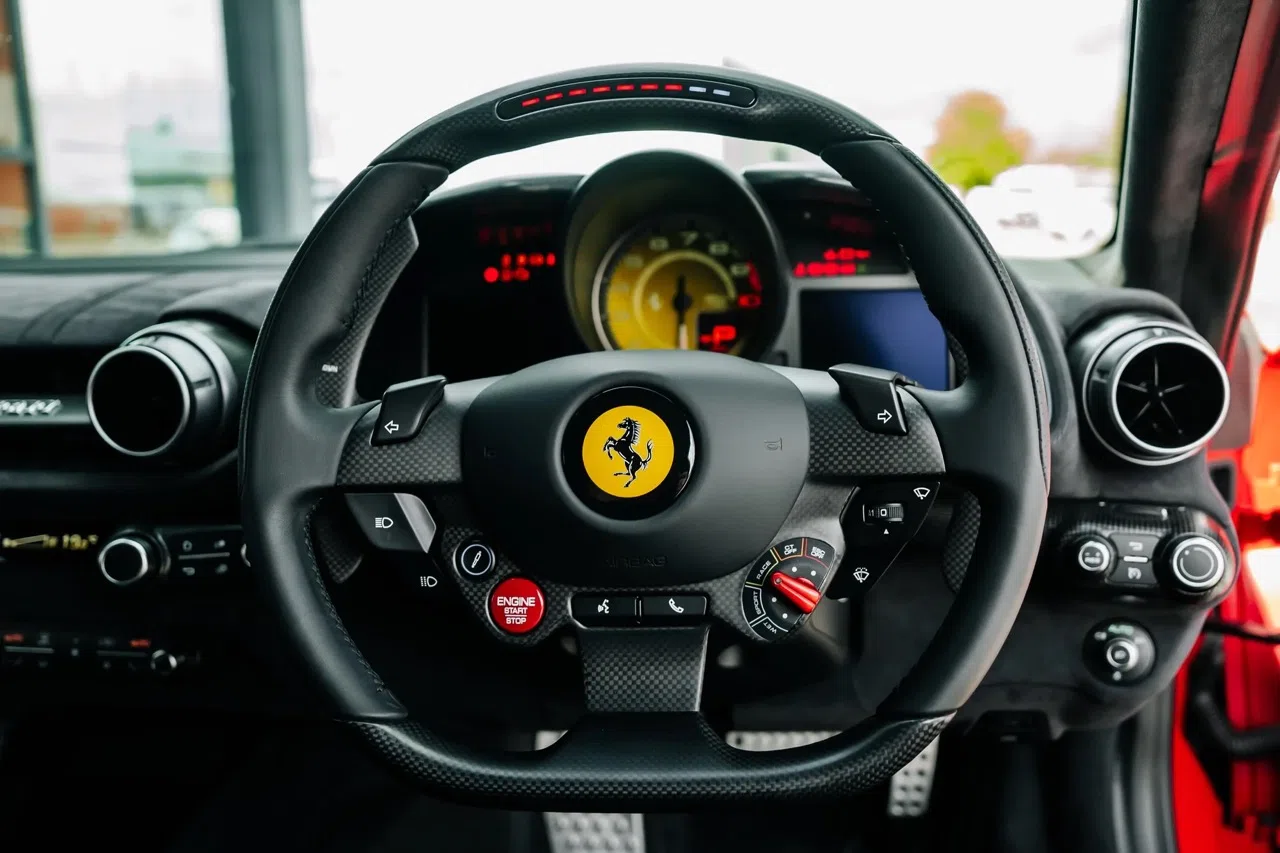 2023 Ferrari 812 Competizione interior, Alcantara Blu Scuro