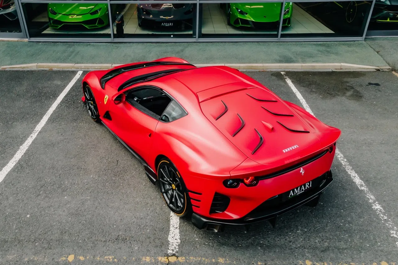 2023 Ferrari 812 Competizione for sale, exterior, Rosso F1 Opaco