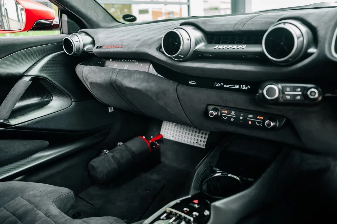 2023 Ferrari 812 Competizione interior, Alcantara Blu Scuro