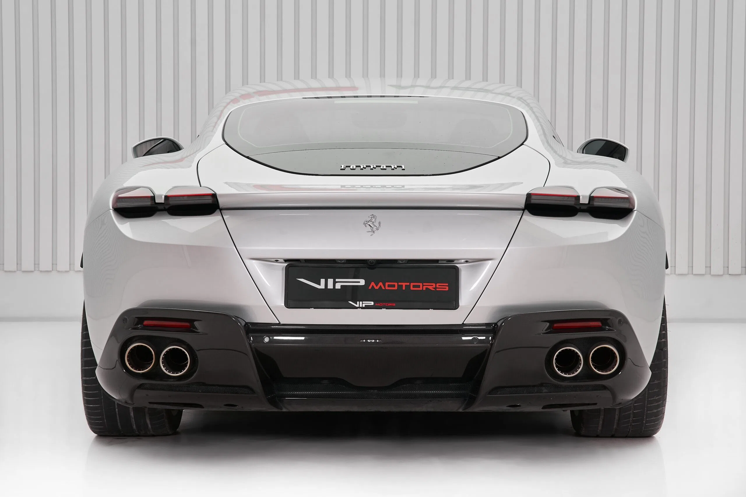 2020 Ferrari Roma, rear three-quarter view