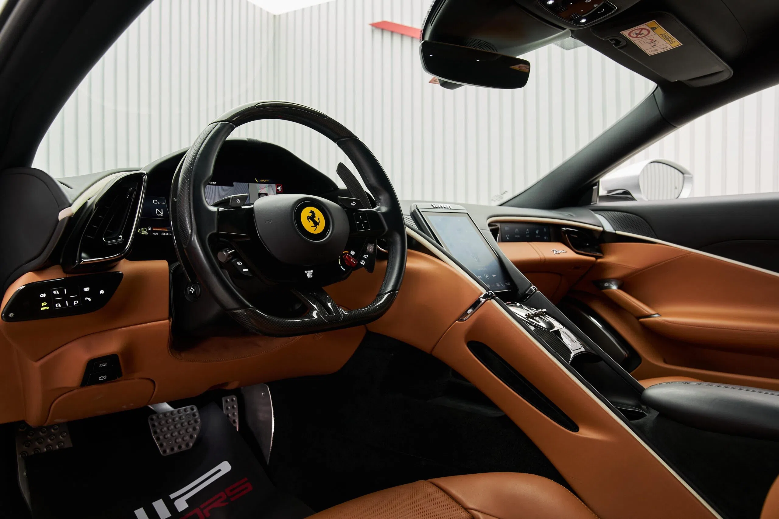 2020 Ferrari Roma interior, dashboard