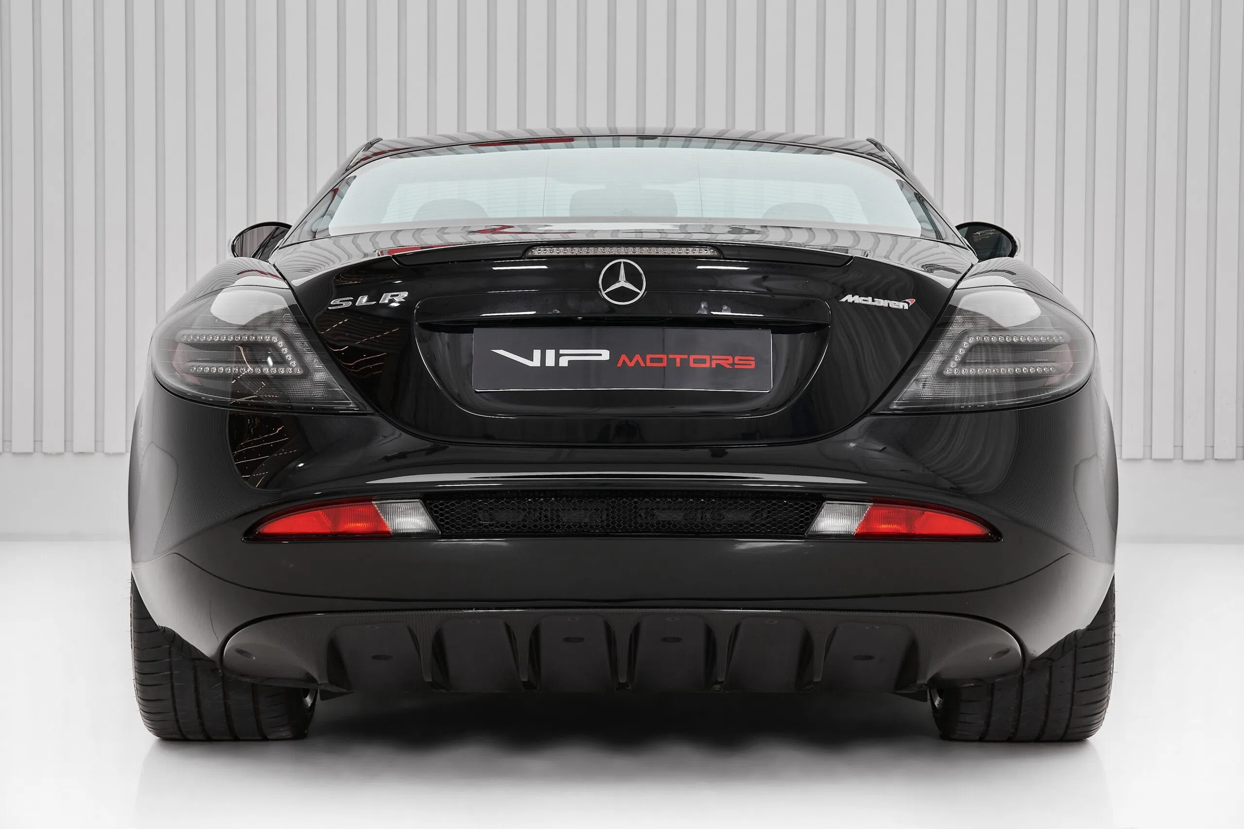 2007 Mercedes-Benz SLR 722 Roadster, rear three-quarter view