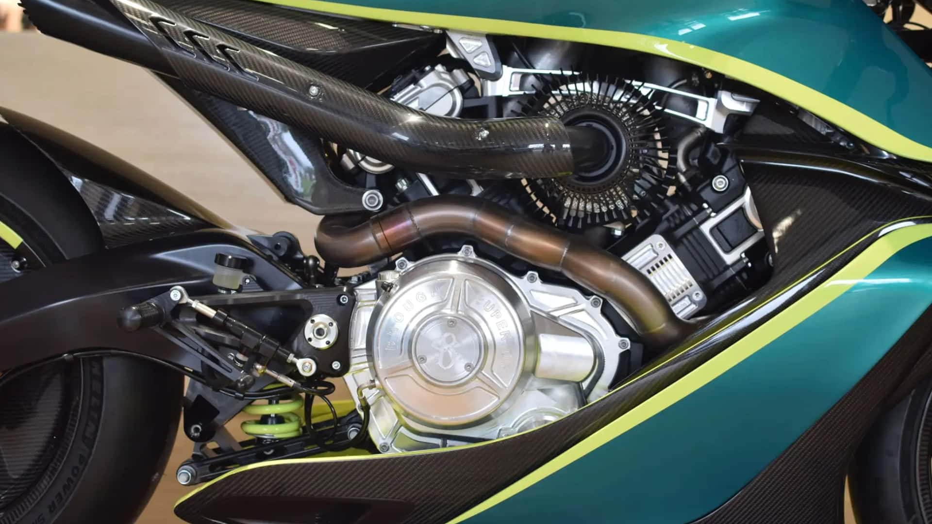 2024 Brough Superior AMB 001 Pro Aston Martin, 3/4
