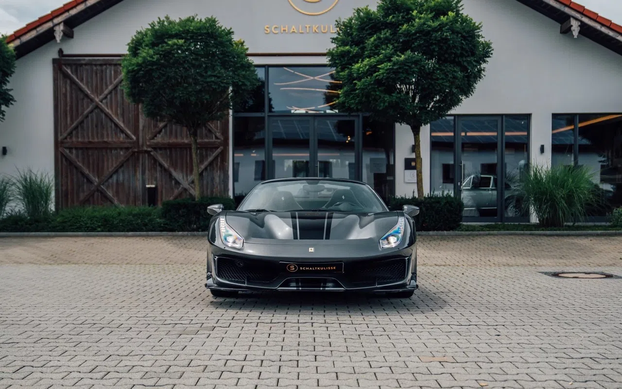 2020 Ferrari 488 Pista Spider for sale, exterior, Grigio Silverstone