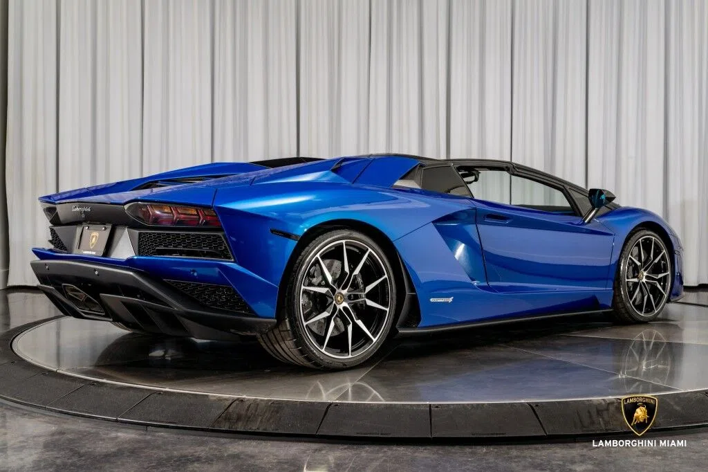 2019 Lamborghini Aventador S for sale, exterior, Blu Nethuns Special Metallic