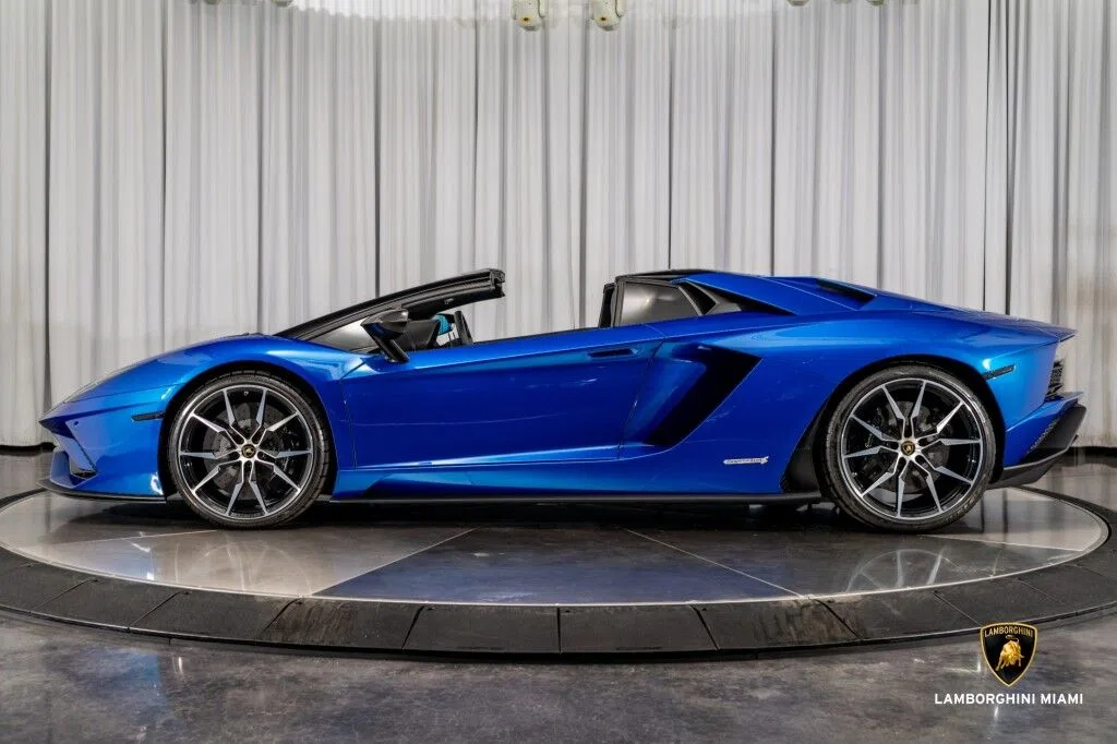 2019 Lamborghini Aventador S for sale, exterior, Blu Nethuns Special Metallic
