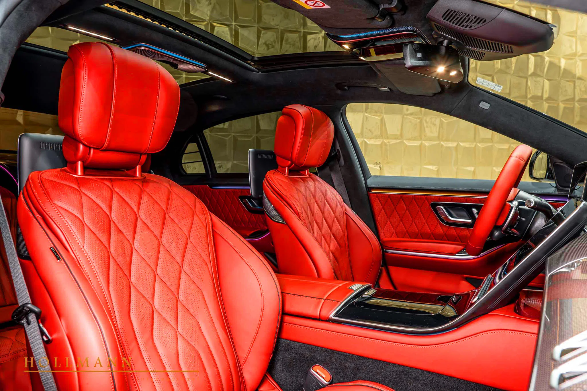 2024 BRABUS 930 interior, seats, Customized Red + Black