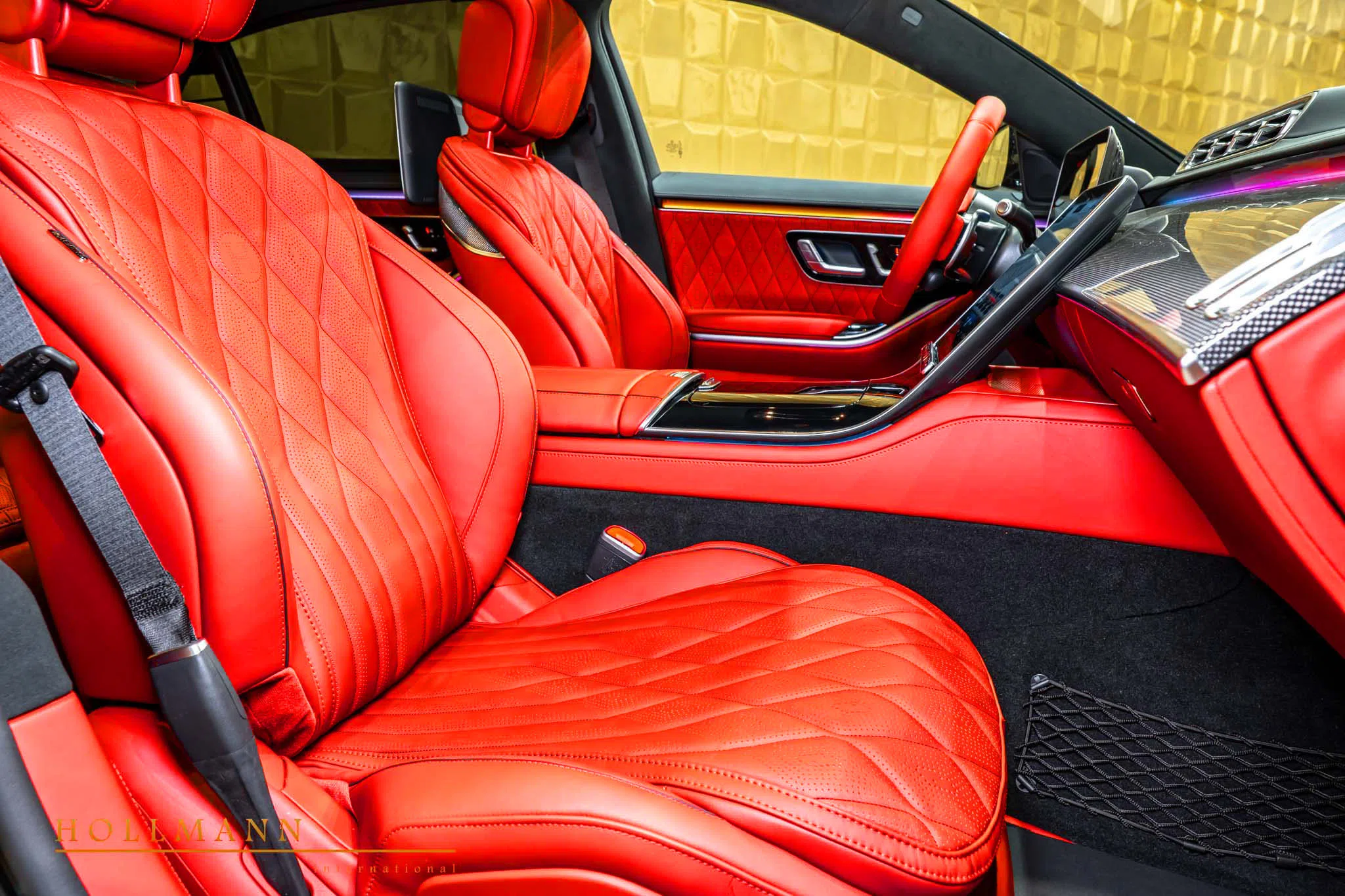 2024 BRABUS 930 interior, seats, Customized Red + Black