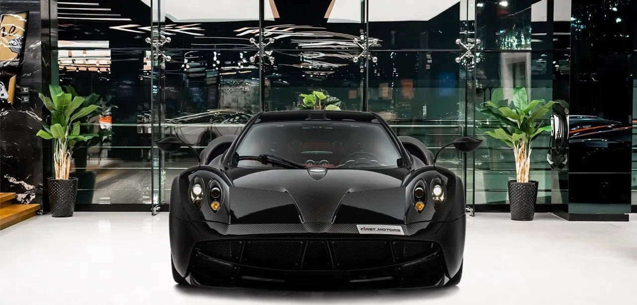 2014 Pagani Huayra Carbon Edition for sale, exterior, Fully exposed black carbon fiber