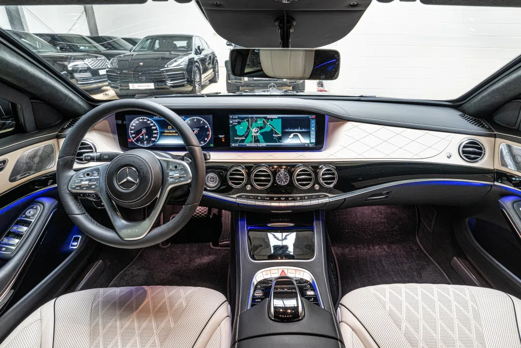 2019 Mercedes-Maybach S 560 4M*4 Sitze*ARMORED B6 - GRANDEX interior, dashboard, Beige