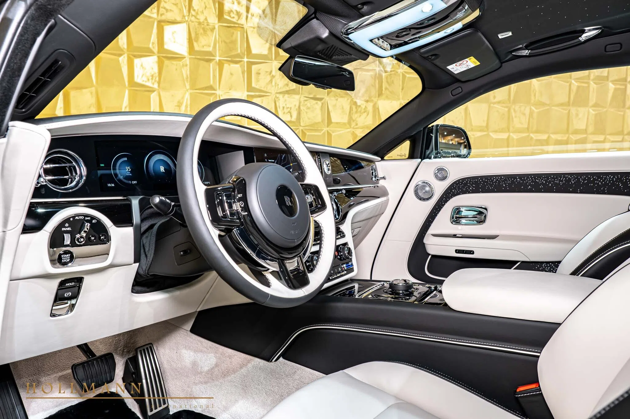 2024 Rolls-Royce Spectre BY NOVITEC interior, dashboard, Seashell & Black