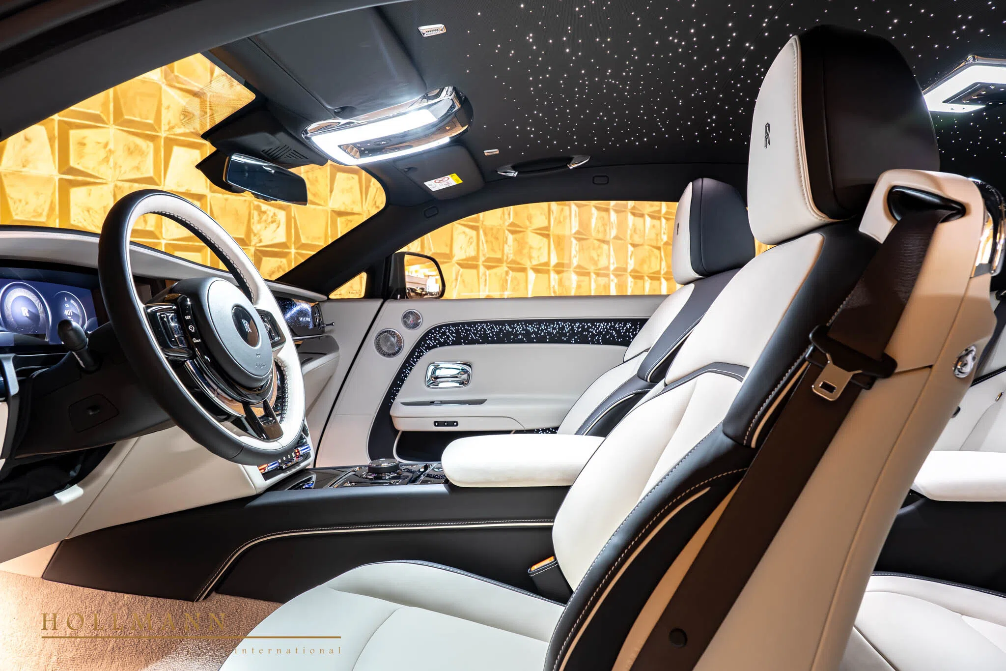 2024 Rolls-Royce Spectre BY NOVITEC interior, seats, Seashell & Black