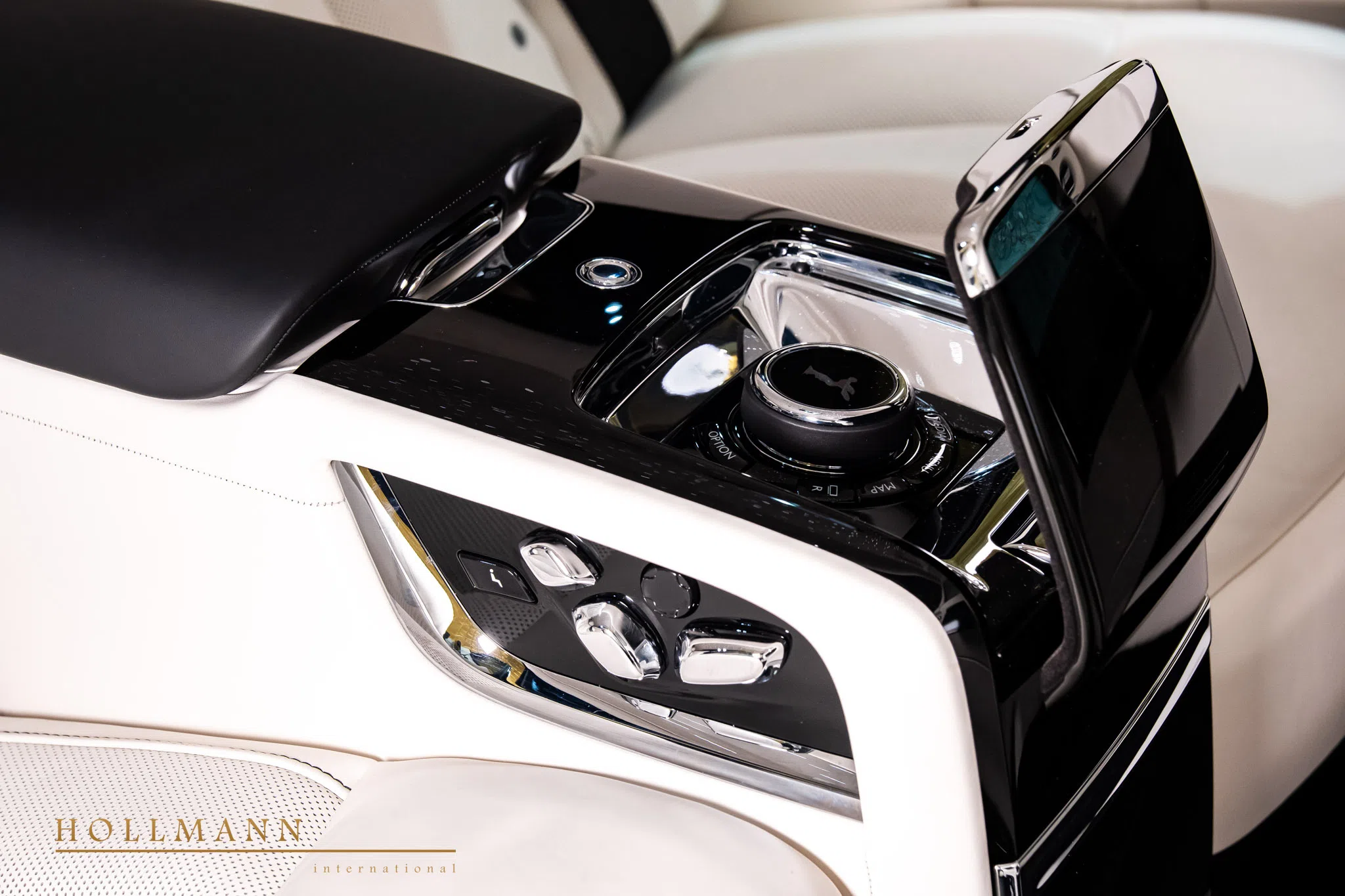 2024 Rolls-Royce Phantom EWB interior, center console, Grace White