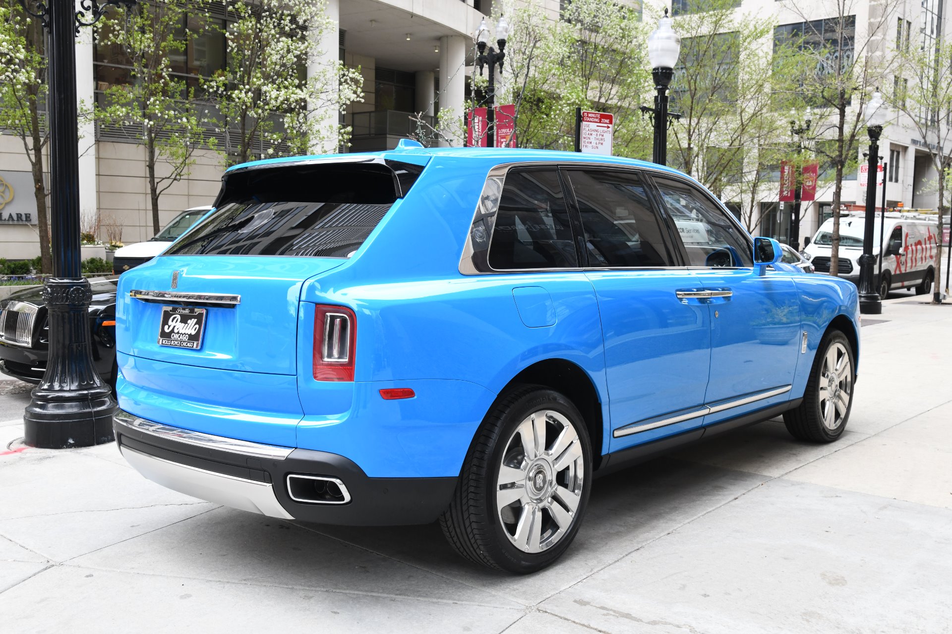 Lowered Galileo Blue Rolls Royce Cullinan with 24in AG Lux  Flickr